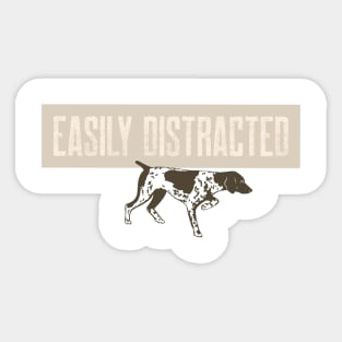 Easily Distracted By Pointers Sticker